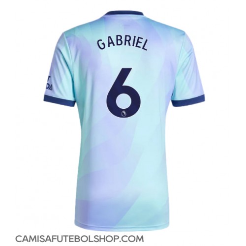 Camisa de time de futebol Arsenal Gabriel Magalhaes #6 Replicas 3º Equipamento 2024-25 Manga Curta